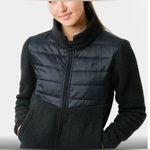 ZYIA Targhee Black Fleece Full Zip Jacket